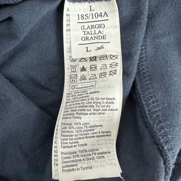 AllSaints women’s Brace Hoody size Large Cotton - Picture 7 of 8